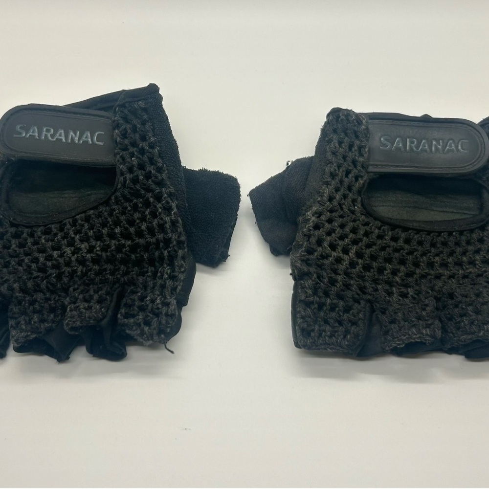 Black Fingerless Gloves XL